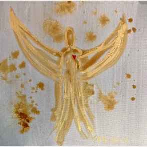 Golden Angel 40 x 40 cm